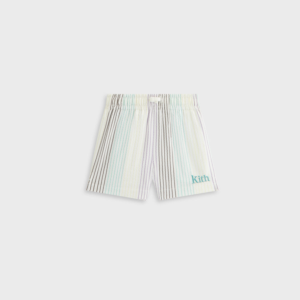 Kith Baby Striped Thompson Camp Short - Mykonos | Kith Mykonos