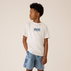 Kith Kids Floral Paisley Chambray Apollo Short - Kent Light Wash | Kith Kent Light Wash