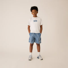 Kith Kids Floral Paisley Chambray Apollo Short - Kent Light Wash | Kith Kent Light Wash