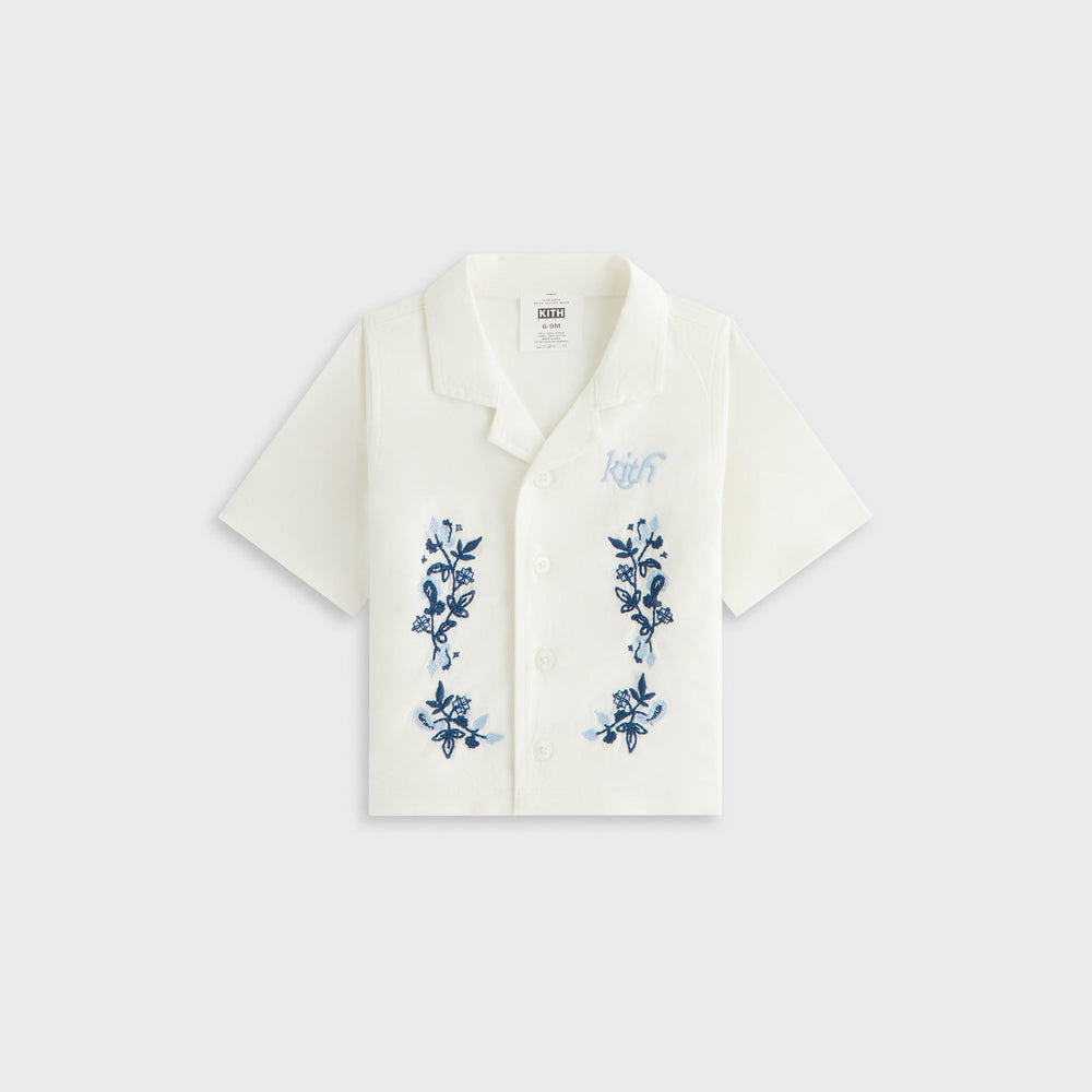 Kith Baby Novelty Thompson Camp Collar Shirt - White | Kith White