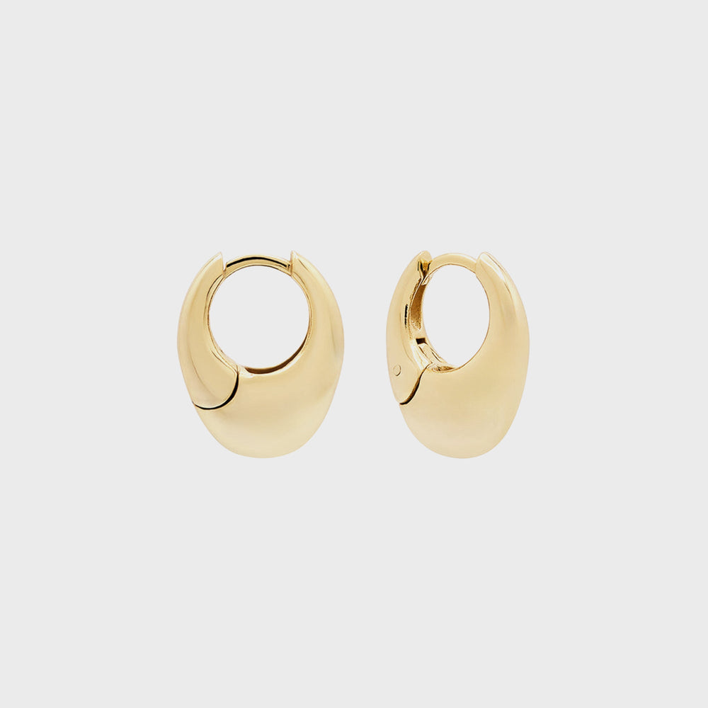 SHASHI Carter Hoop Earring - Gold | Kith Gold