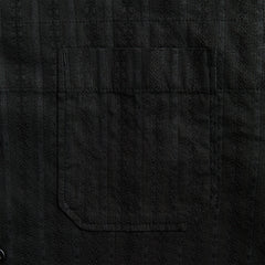 Engineered Garments Cotton Lace Stripe Jacquard Camp Shirt - Black | Kith Black