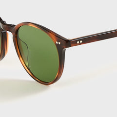 Garrett Leight Clune Sunglasses - Spotted Brown Shell / Semi Flat Pure | Kith Spotted Brown Shell / Semi Flat Pure Green