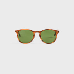Garrett Leight Kinney J Sunglasses - Sunrise Tortoise / Pure Green | Kith Sunrise Tortoise / Pure Green