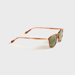 Garrett Leight Kinney J Sunglasses - Sunrise Tortoise / Pure Green | Kith Sunrise Tortoise / Pure Green