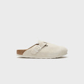Birkenstock Boston SFB Antique - White Suede | Kith White Suede