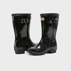 Hunter Kids Original Rain Boot - Glitter Black | Kith Glitter Black