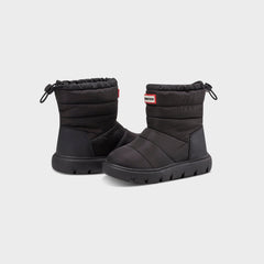 Hunter Kids Cuddle Lug Insulated Waterproof Snow Boot - Black | Kith Black
