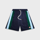 Casablanca Nylon Pleated Track Short - Navy | Kith Navy