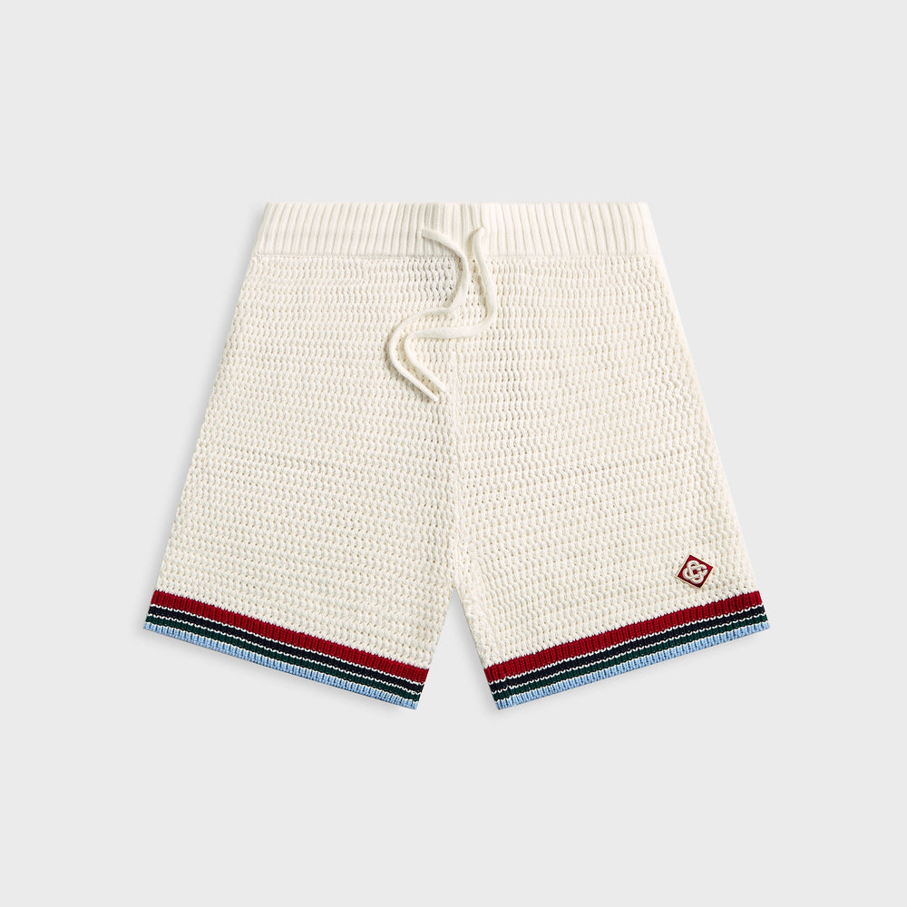 Casablanca Sporty Crochet Short - White | Kith White