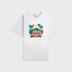Casablanca Casa Beach Wave Printed Oversized Tee - White | Kith White