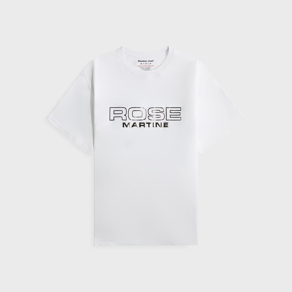 Martine Rose Classic Tee - White Rose Outline | Kith White Rose Outline
