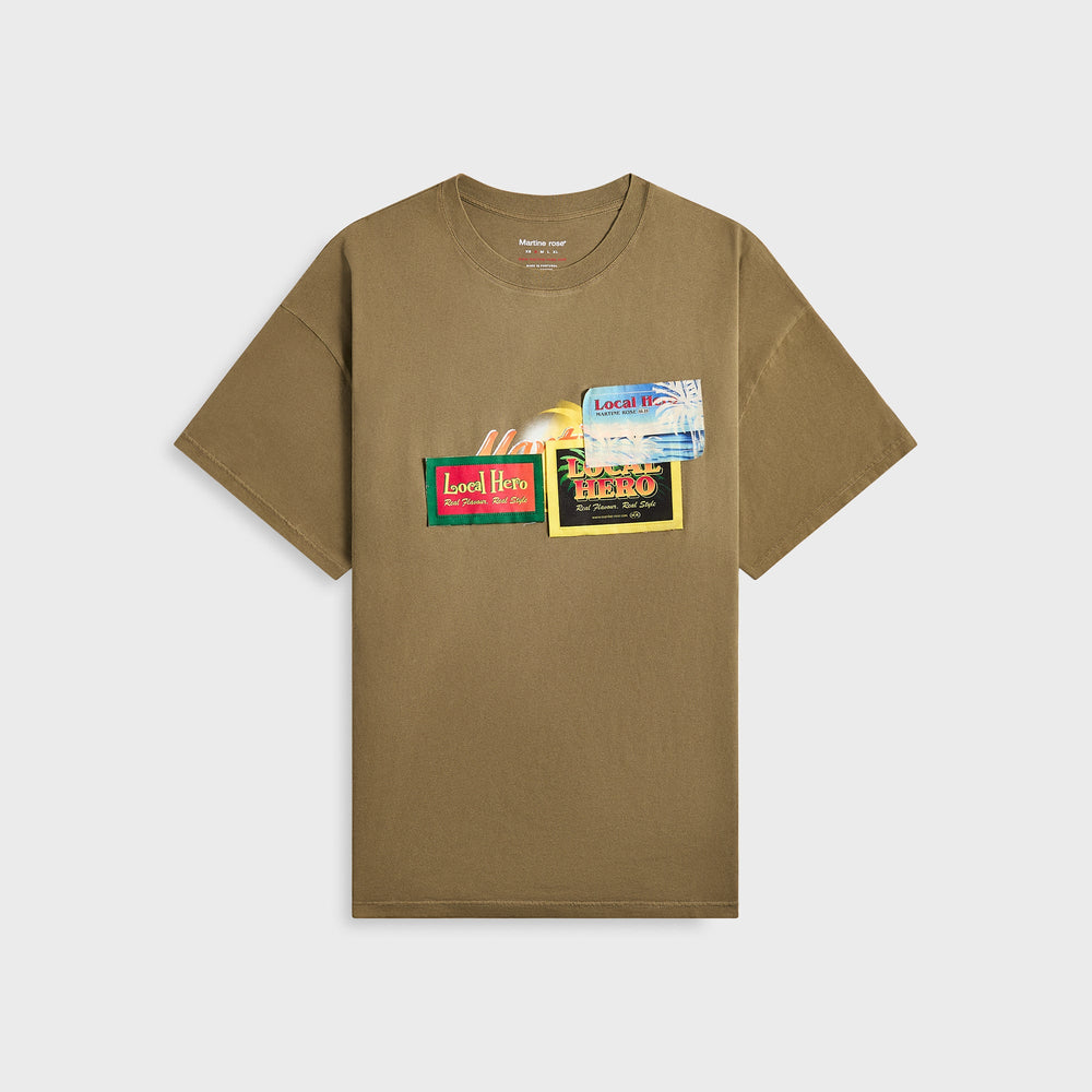 Martine Rose Oversized Tee - Green Khaki / Tropical Flye | Kith Green Khaki / Tropical Flye