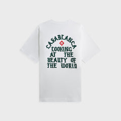 Casablanca Looking At The Beauty Of The World Printed Tee - White | Kith White