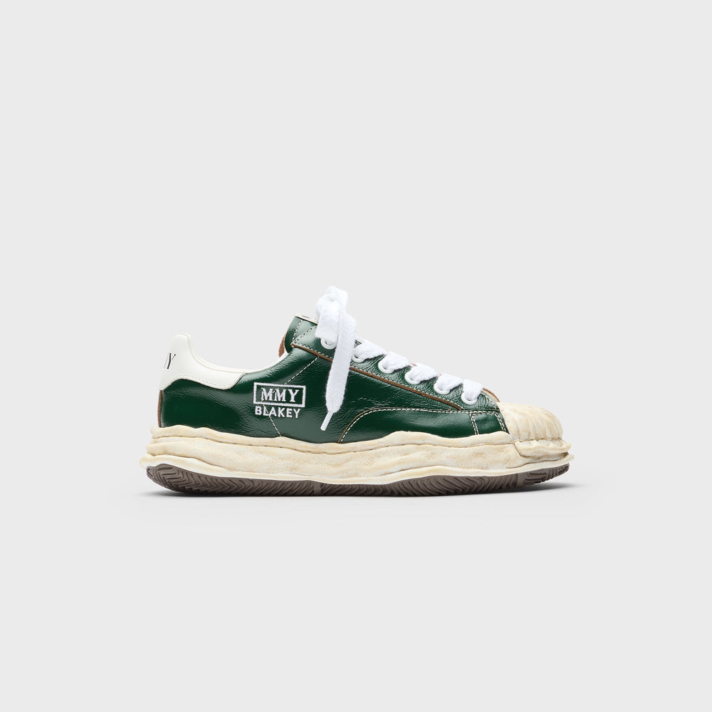 Mihara Yasuhiro Blakey Original Sole Wrinkled Leather Low Top Sneaker | Kith Green