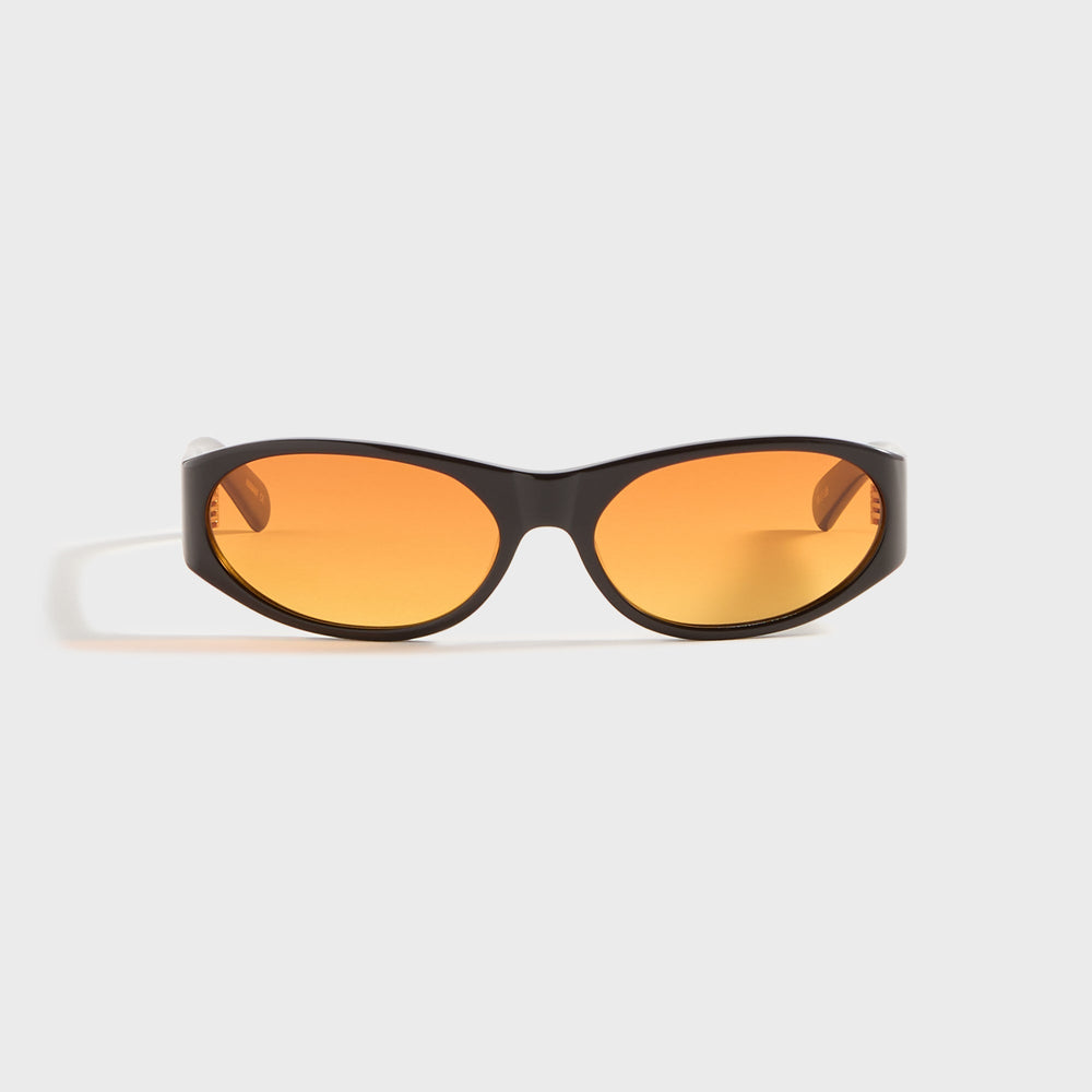 Flatlist Eddie Kyu - Solid Brown / Sunset Orange Lens | Kith Solid Brown / Sunset Orange Lens