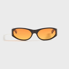 Flatlist Eddie Kyu - Solid Brown / Sunset Orange Lens | Kith Solid Brown / Sunset Orange Lens