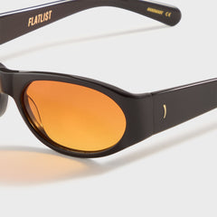 Flatlist Eddie Kyu - Solid Brown / Sunset Orange Lens | Kith Solid Brown / Sunset Orange Lens