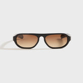 Flatlist Penn - Solid Black / Brown Gradient Lens | Kith Solid Black / Brown Gradient Lens