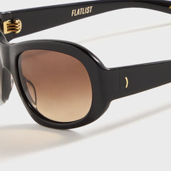 Flatlist Ezra - Solid Black / Brown Gradient Lens | Kith Solid Black / Brown Gradient Lens