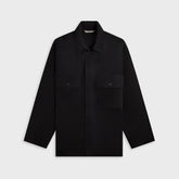 Auralee Wool Herringbone Over Shirt - Black | Kith Black