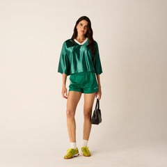 Kith Women Nilah II Soccer Shorty - Juniper | Kith Juniper