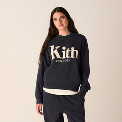 Kith Women Asher New York Crewneck - Nocturnal | Kith Nocturnal