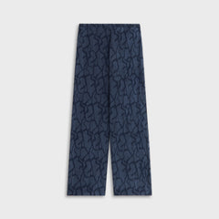 Kith Women Ida Wavy Jacquard Pant - Nocturnal | Kith Nocturnal