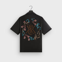 Kith Linen Thompson Camp Collar Shirt - Black | Kith Black
