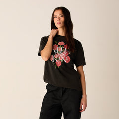 Kith Women Floral Vintage Tee - Black | Kith Black