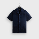 Kith Bandana Micro Terry Thompson Camp Collar Shirt - Nocturnal | Kith Nocturnal