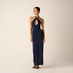 Kith Women Sasha Halter Maxi Dress - Nocturnal | Kith Nocturnal