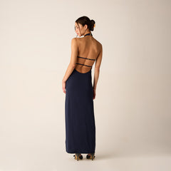 Kith Women Sasha Halter Maxi Dress - Nocturnal | Kith Nocturnal