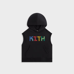 Kith Kids Pathways Sleeveless Hoodie - Black | Kith Black