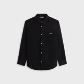 Kith Women Ora II Clipped Jacquard Shirt - Black | Kith Black