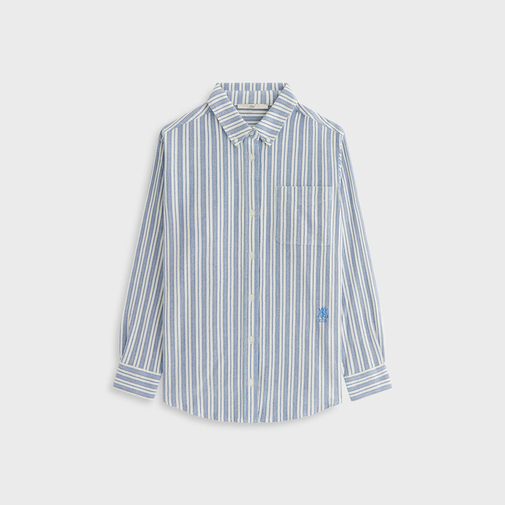Kith Women Ora II Dobby Stripe Shirt - Royal | Kith Royal