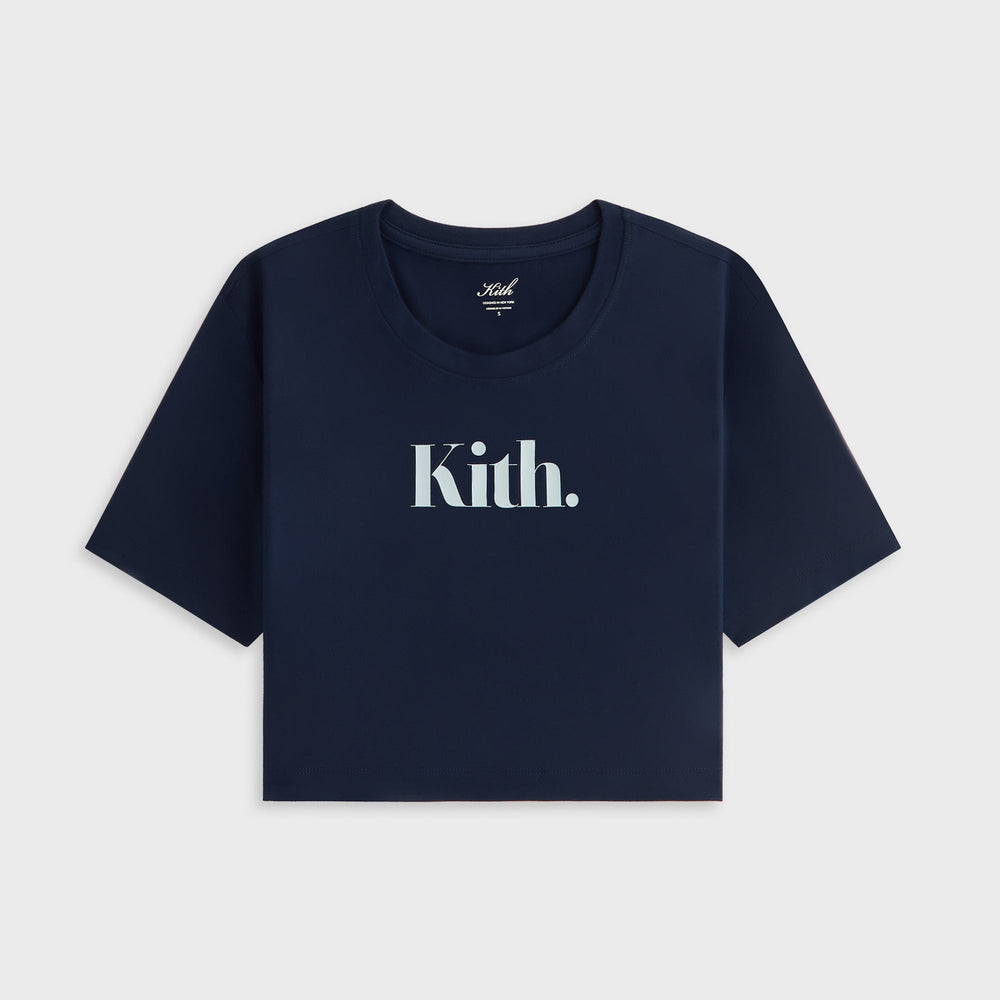 Kith Women Misha Super Crop Tee - Nocturnal | Kith Nocturnal