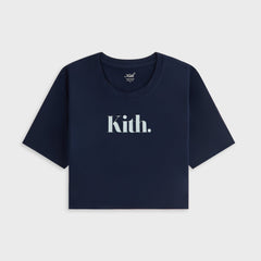 Kith Women Misha Super Crop Tee - Nocturnal | Kith Nocturnal