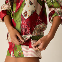 Kith Women Siena Patchwork Print Shirt - Kyoho | Kith Kyoho