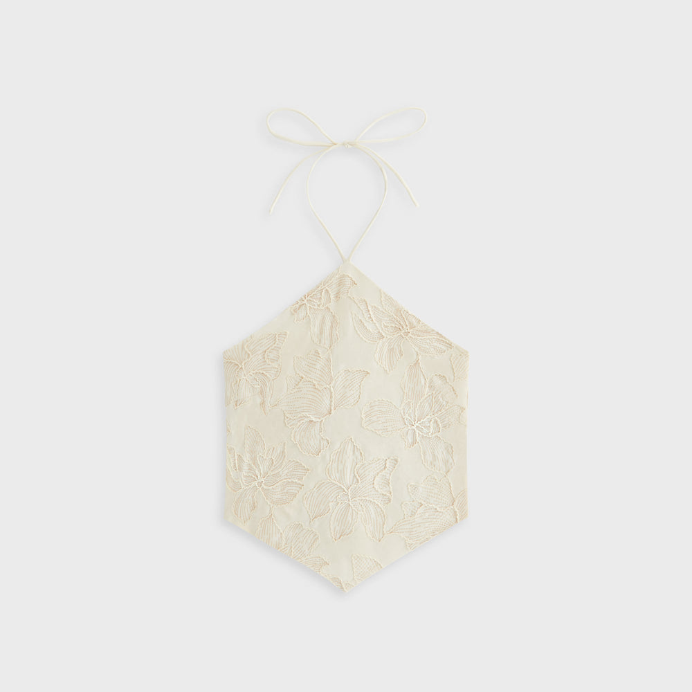 Kith Women Kumi Floral Embroidered Halter - Sandrift | Kith Sandrift