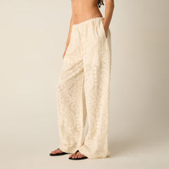 Kith Women Ida Paisley Gauze Pant - Waffle | Kith Waffle