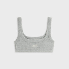 Kith Women Elle II U-Neck Towel Terry Bra - Medium Heather Grey | Kith Medium Heather Grey