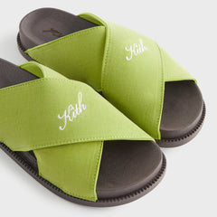 Kith Women Criss Cross Slides - Pistachio | Kith Pistachio