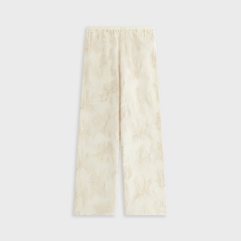 Kith Women Ida II Floral Embroidered Pant - Sandrift | Kith Sandrift