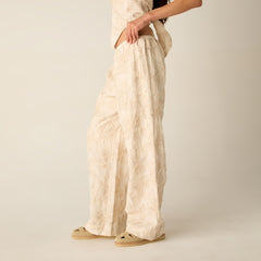 Kith Women Ida II Floral Embroidered Pant - Sandrift | Kith Sandrift