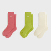 Kith Women Script Classic Crew Sock 3-Pack - Multi | Kith Multi