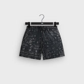 Kith Panelled Bandana Ashton Swim Short - Black | Kith Black
