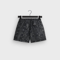 Kith Panelled Bandana Ashton Swim Short - Black | Kith Black