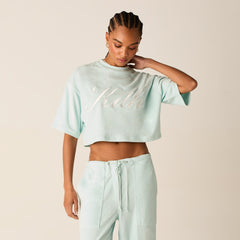 Kith Women Min Towel Terry Cropped Tee - Helium | Kith Helium