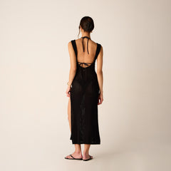 Kith Women Monroe Deep V-Neck Dress - Black | Kith Black